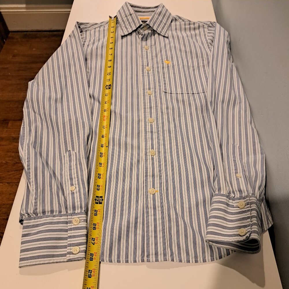 Abercrombie & Fitch Men's Small Long Sleeve Button Down Striped Shirt - Picture 10 of 11